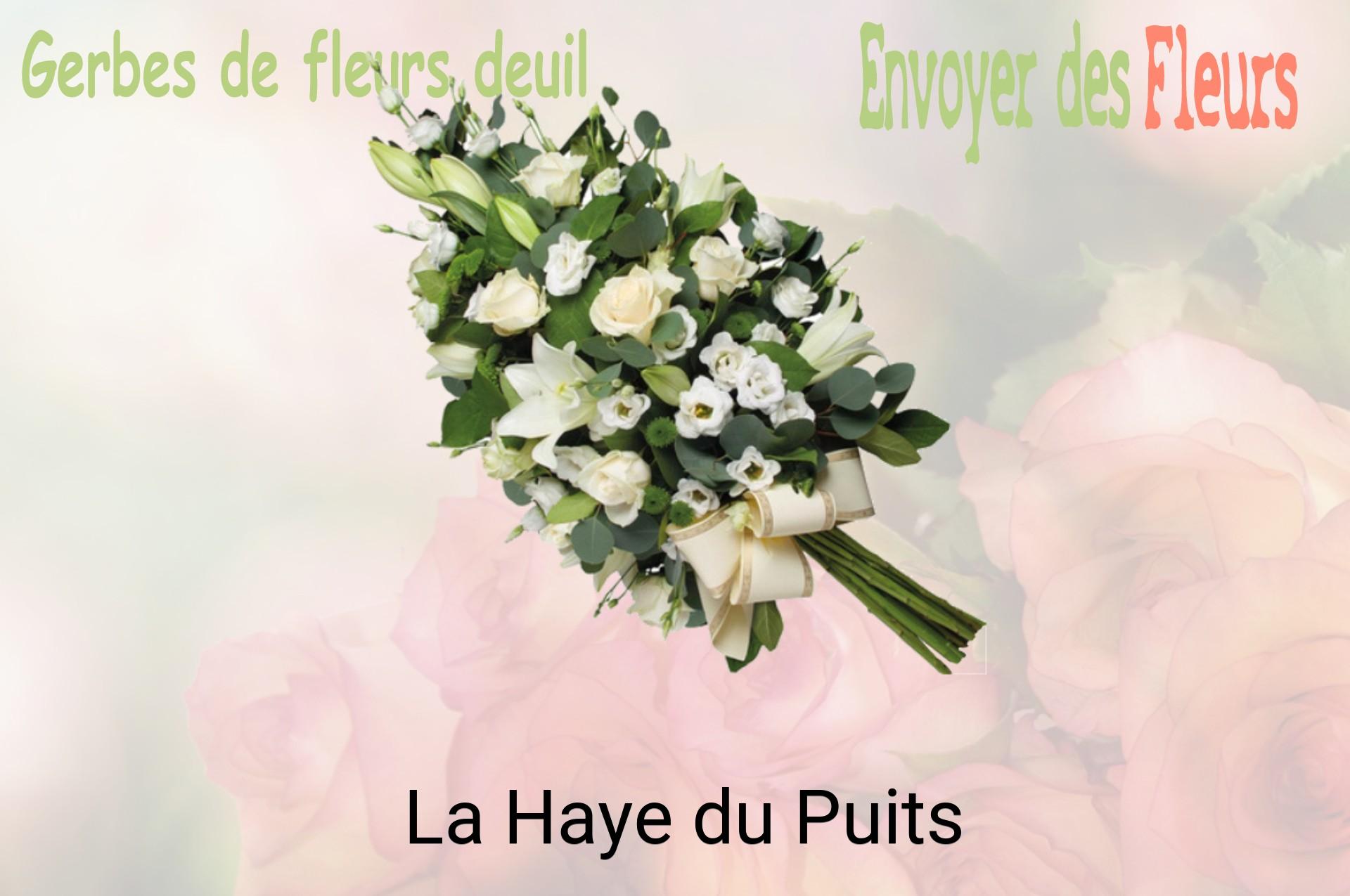 Gerbe de fleurs de deuil livrée à La Haye-du-Puits